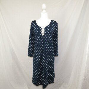 ✨ Vintage Vibes Zoë + Phoebe Navy Polka Dot Midi Dress | Y2K Aesthetic | XL